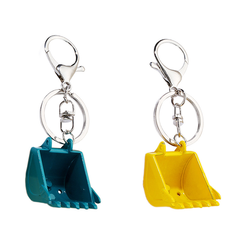 Heavy Equipment Key Ring - سلسلة مفاتيح حفارة معدنية إبداعية ،