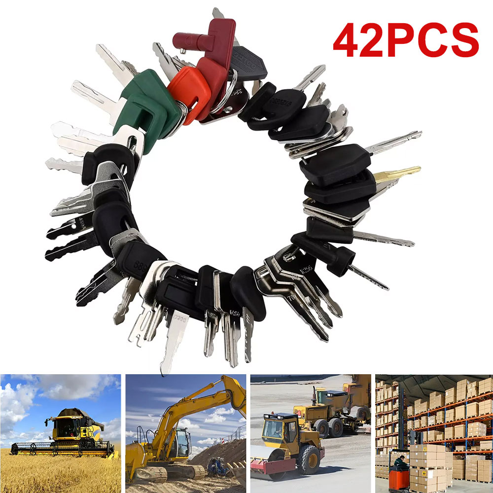 Heavy Equipment Key Ring - 42 قطعة/18 قطعة مجموعة مفاتيح آلات