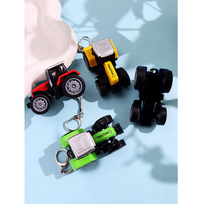 Heavy Equipment Key Ring - مضحك الإبداعية الملونة الراتنج جرار المفاتيح