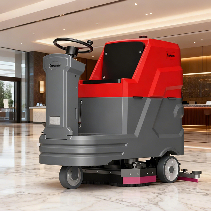 Industrial Floor Scrubber - آلة غسيل الأرضيات الصناعية اللاسلكية ذاتية