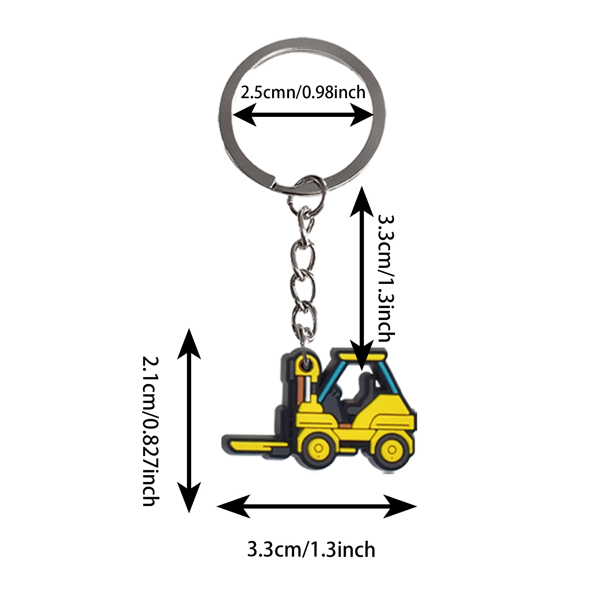 1 قطعة المفاتيح الكرتون لودر أ - مراجعة Heavy Equipment Key Ring وسعره