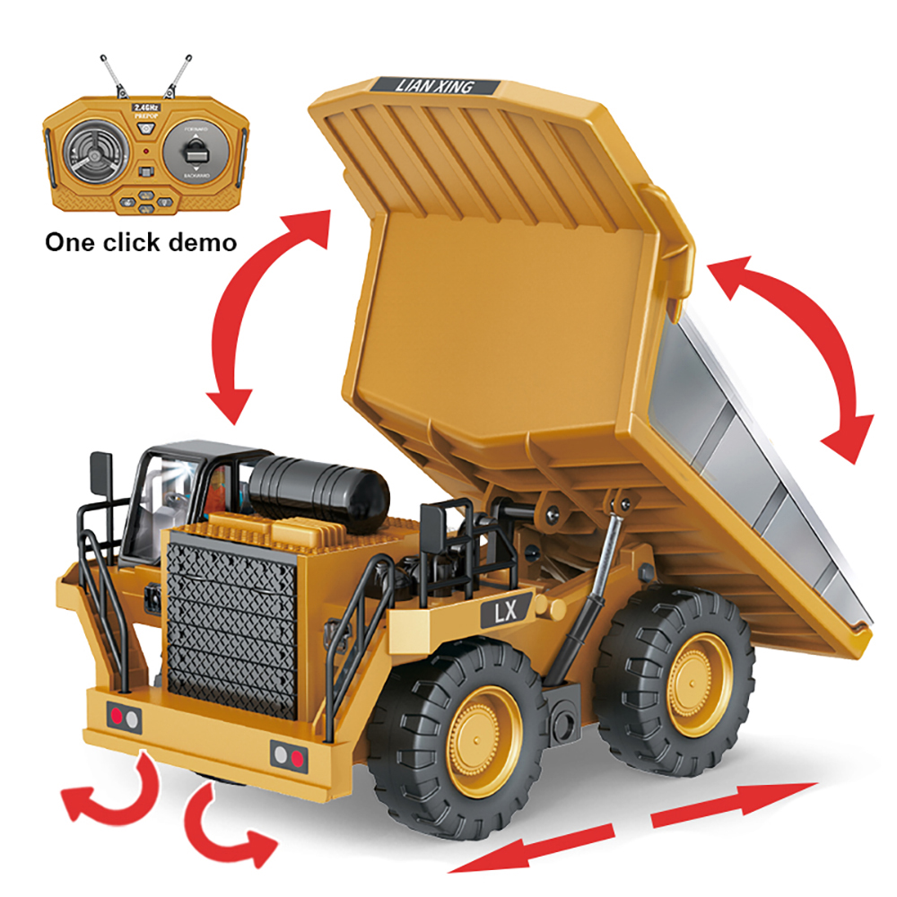 1: 20 الهندسة الكهربائية التحك - مراجعة Dump Truck Toy وسعره