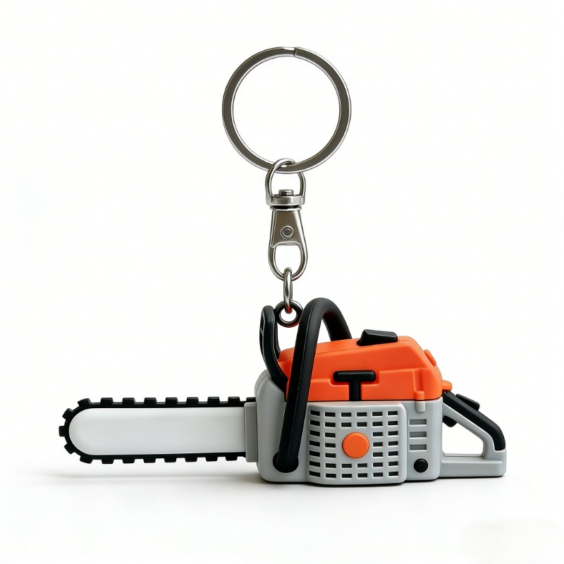 سلسلة مفاتيح على شكل منشار صغي - مراجعة Heavy Equipment Key Ring وسعره