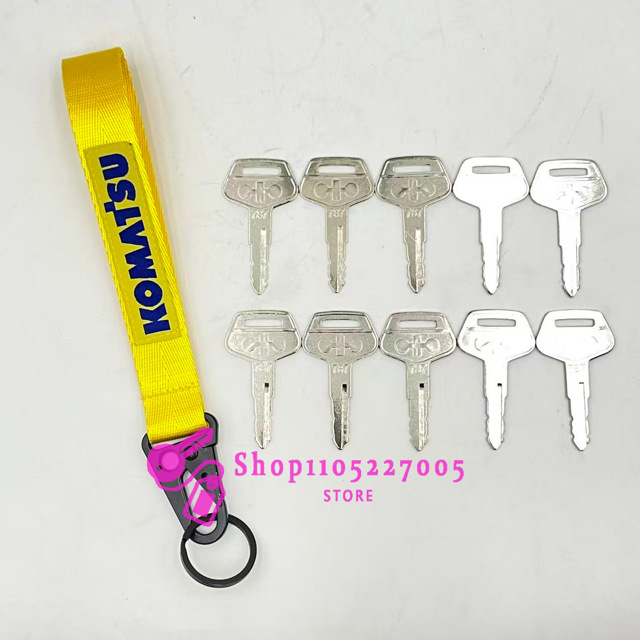 2/5/10 قطع مفتاح 787 لمعدات كو - مراجعة Heavy Equipment Key Ring وسعره