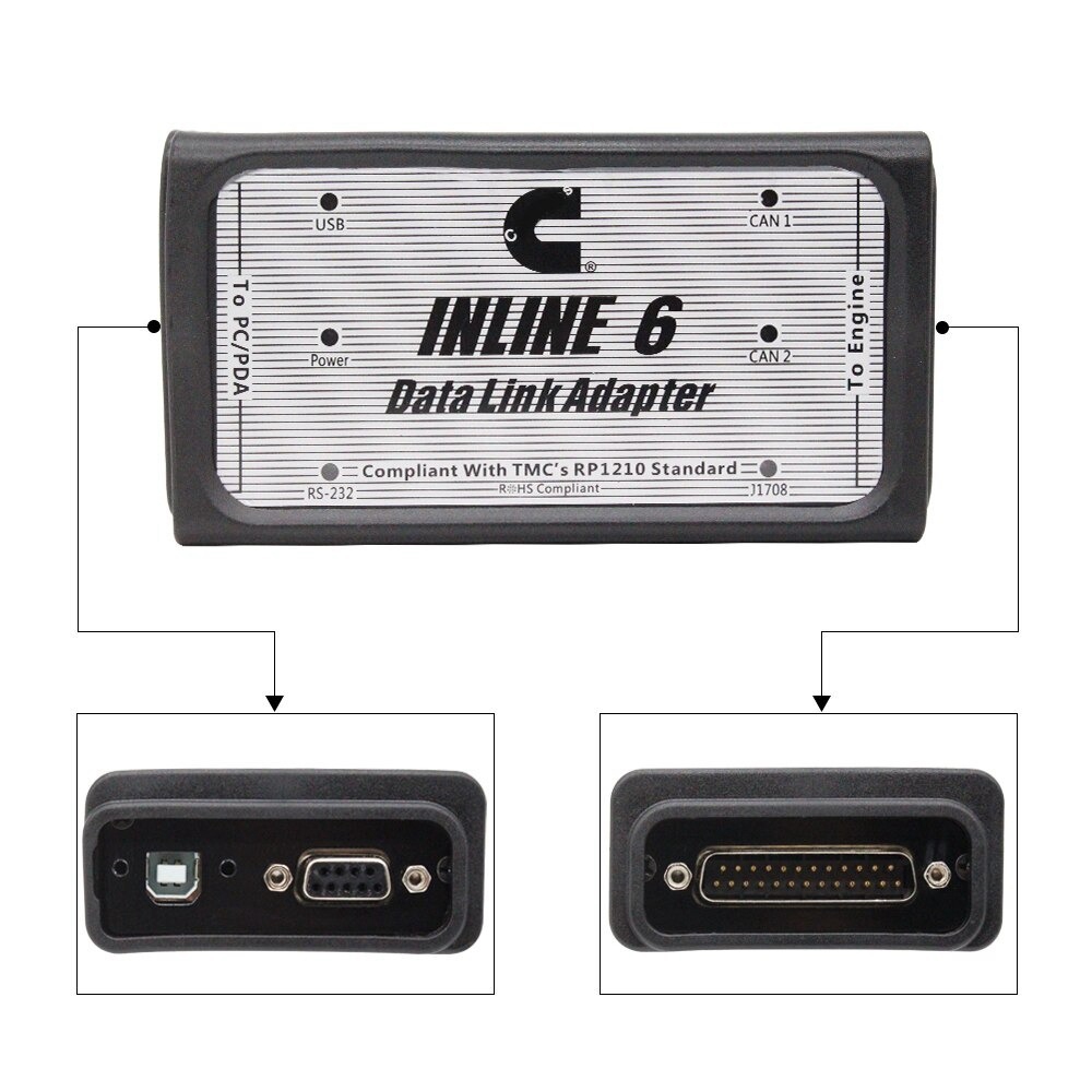 أداة تشخيص INLINE 6 V8.7 V7.62 - مراجعة Heavy Equipment Diagnostic Tool وسعره