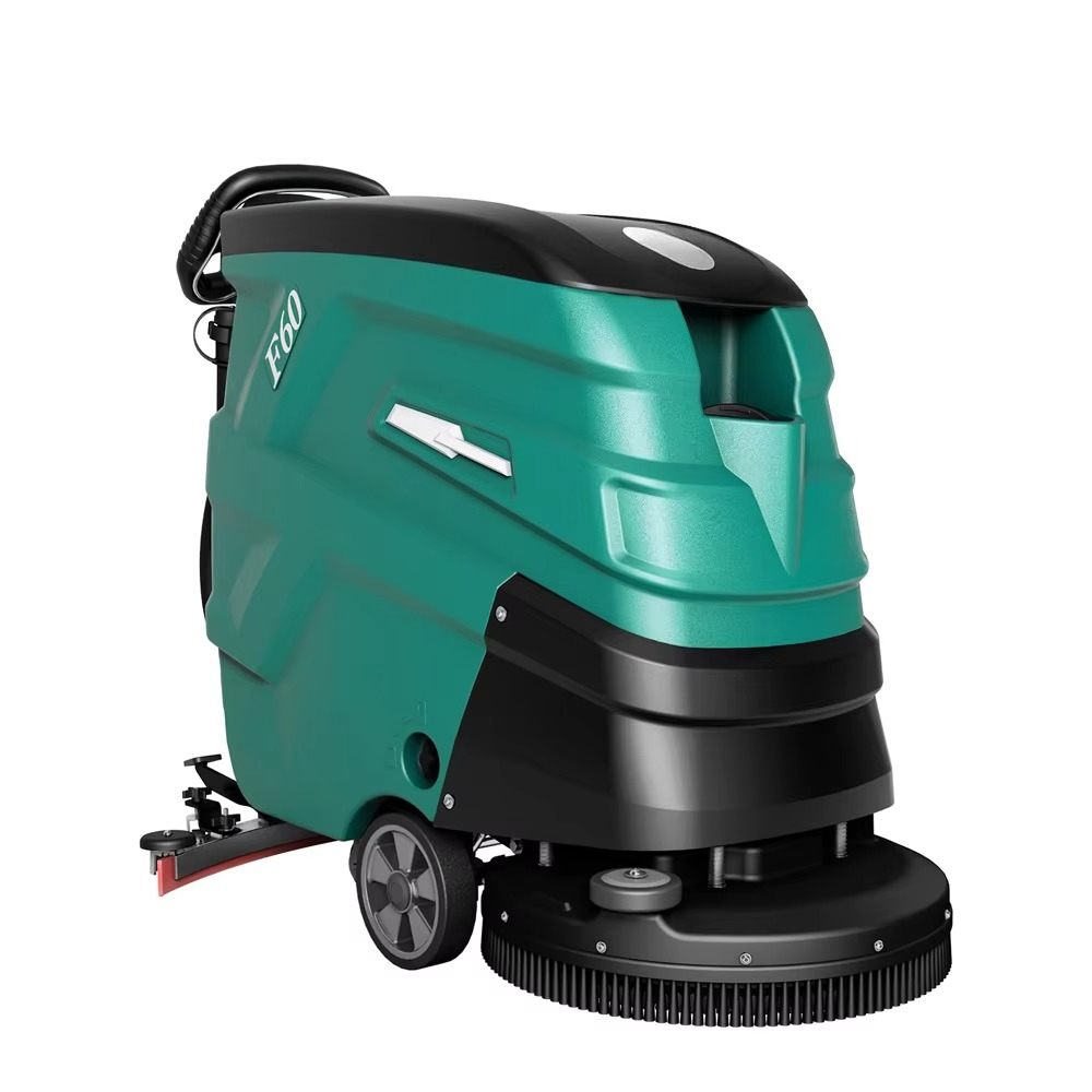 مكنسة غسيل الأرضيات اليدوية ذا - مراجعة Industrial Floor Scrubber وسعره