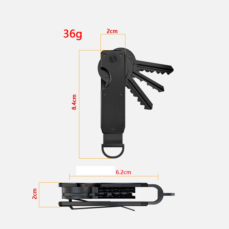منظم مفاتيح من سبائك الألومنيو - مراجعة Heavy Equipment Key Ring وسعره